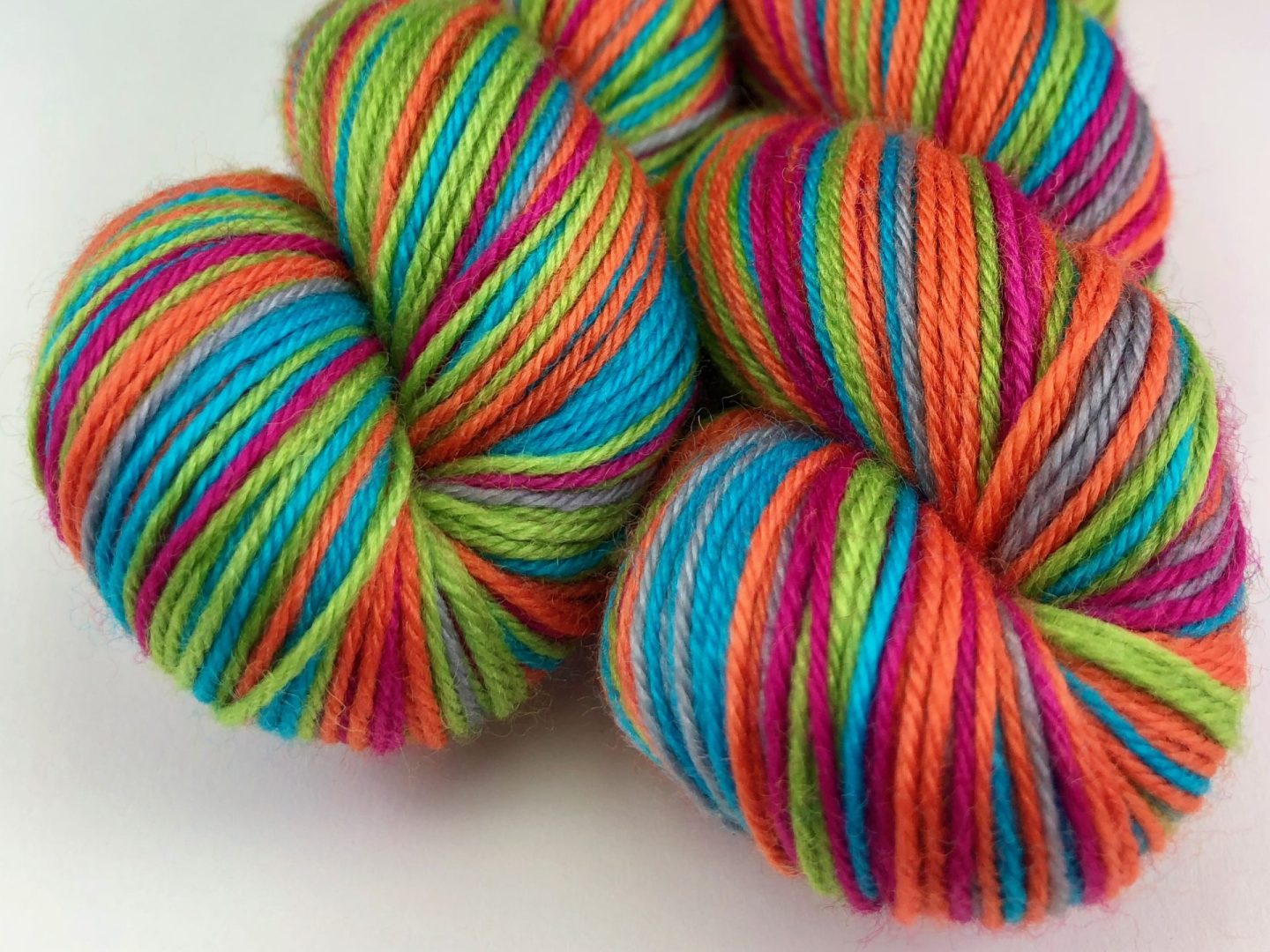 Dance off self-striping sock yarn