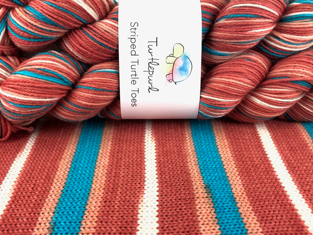 Down under self-striping sock yarn