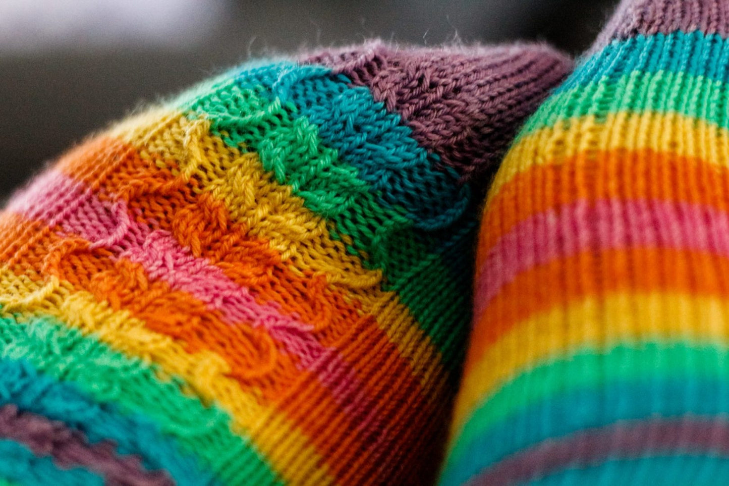 self-striping sock yarn