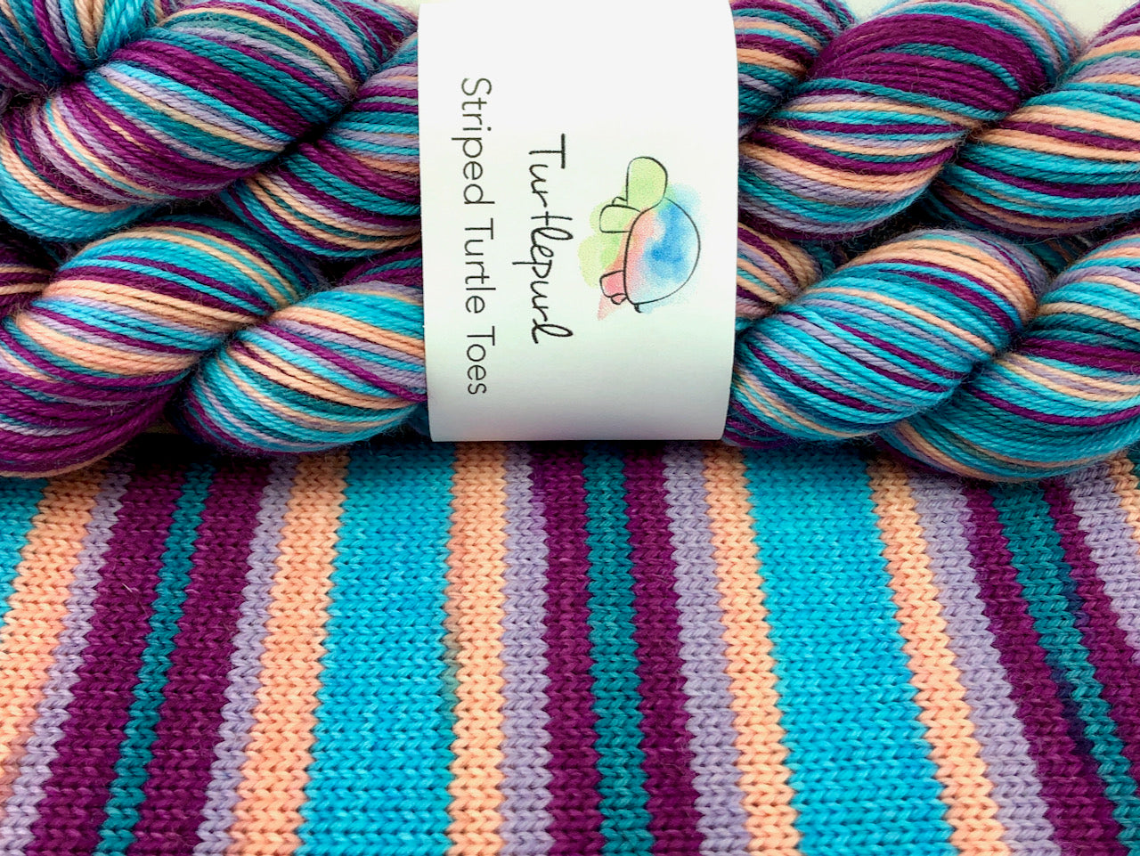 Octopuss gardenself-striping sock yarn