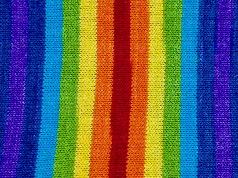 Om self-striping sock yarn