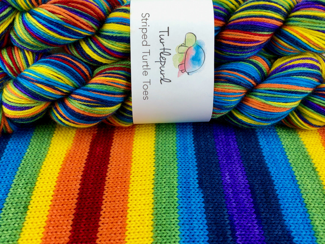 Om self-striping sock yarn