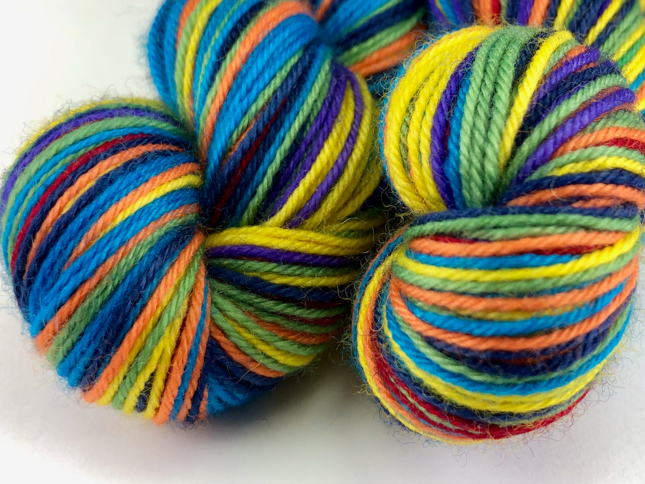 Om self-striping sock yarn