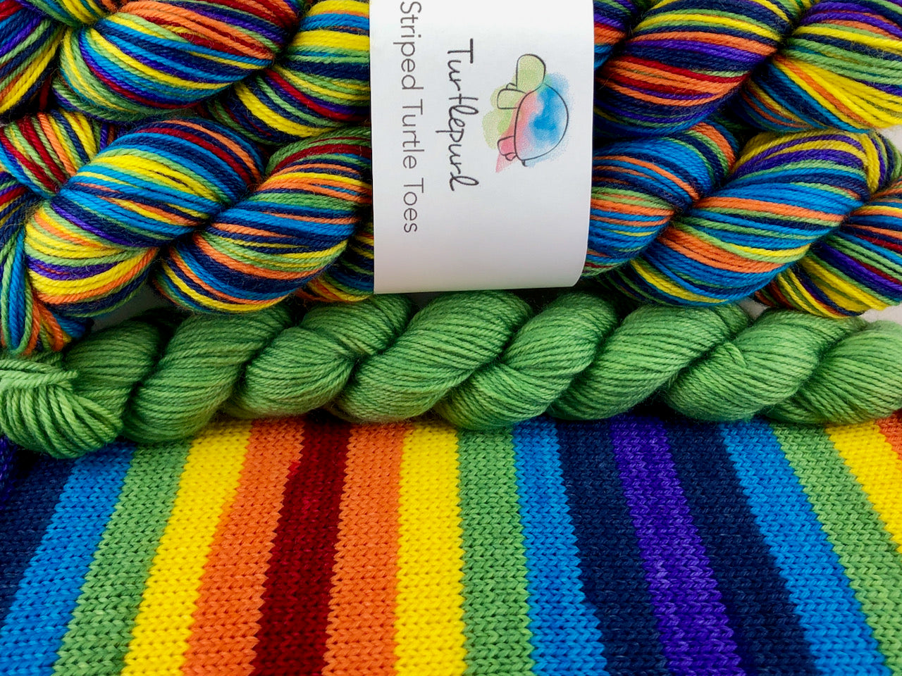 Om self-striping sock yarn