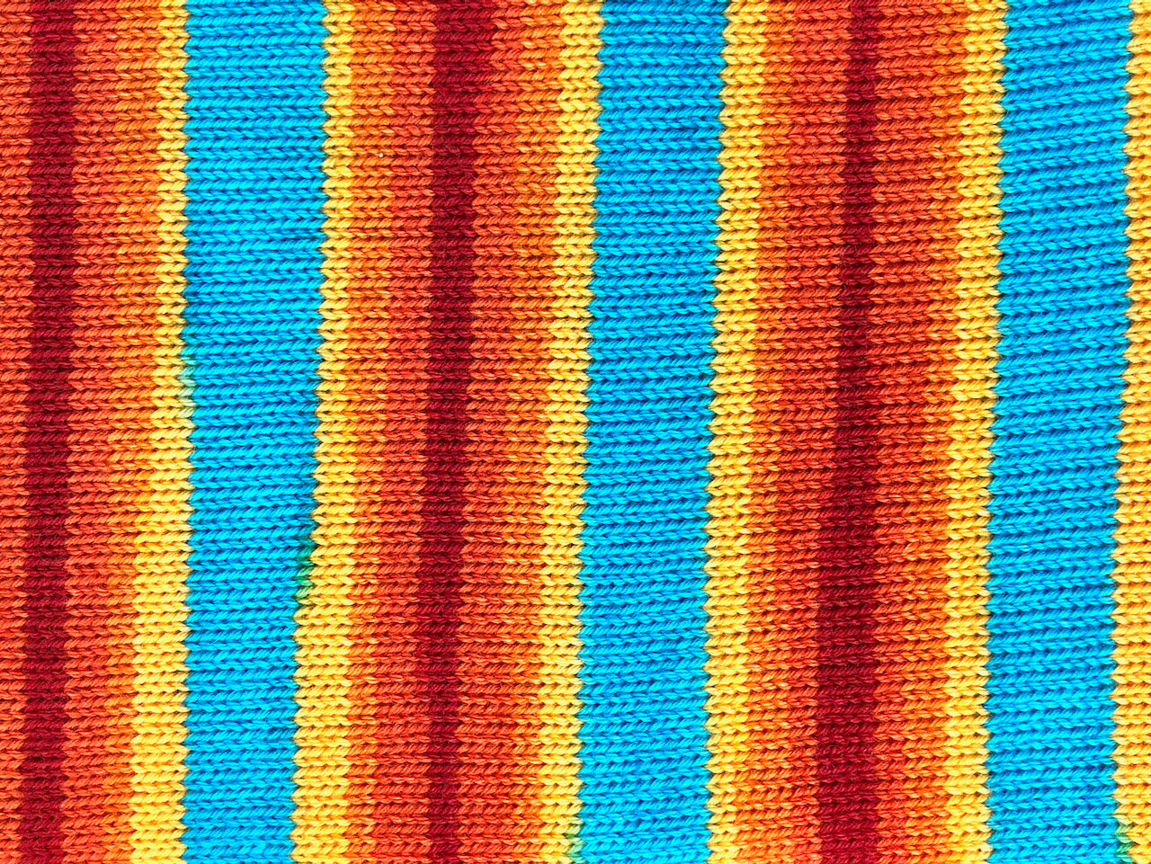 On the beach self-striping sock yarn
