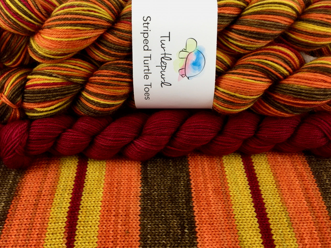Serenity self-striping sock yarn