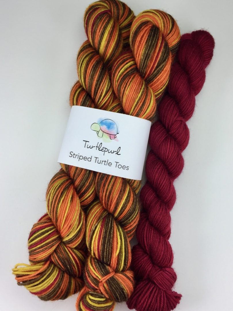 Serenity self-striping sock yarn