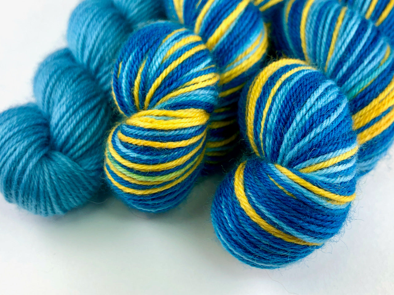 Socks from away self-striping sock yarn