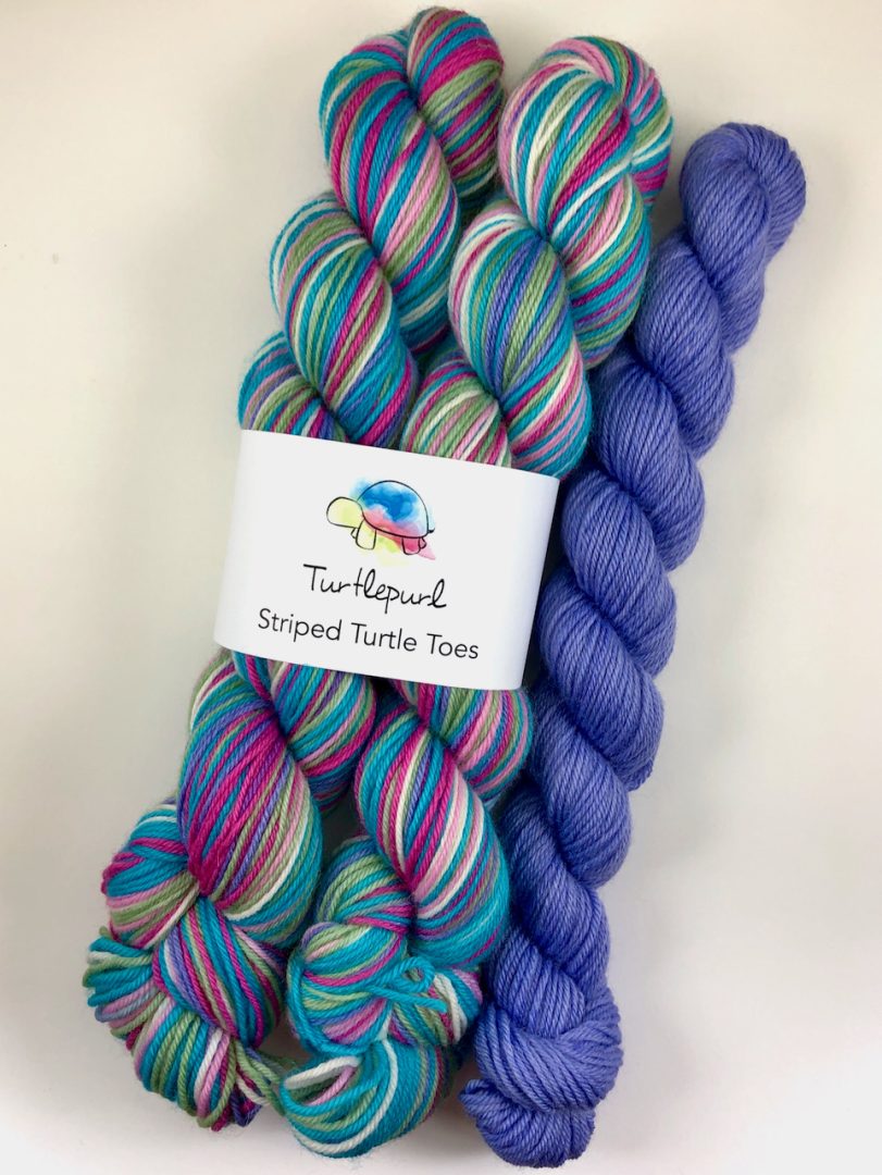 Sweet pea self-striping sock yarn