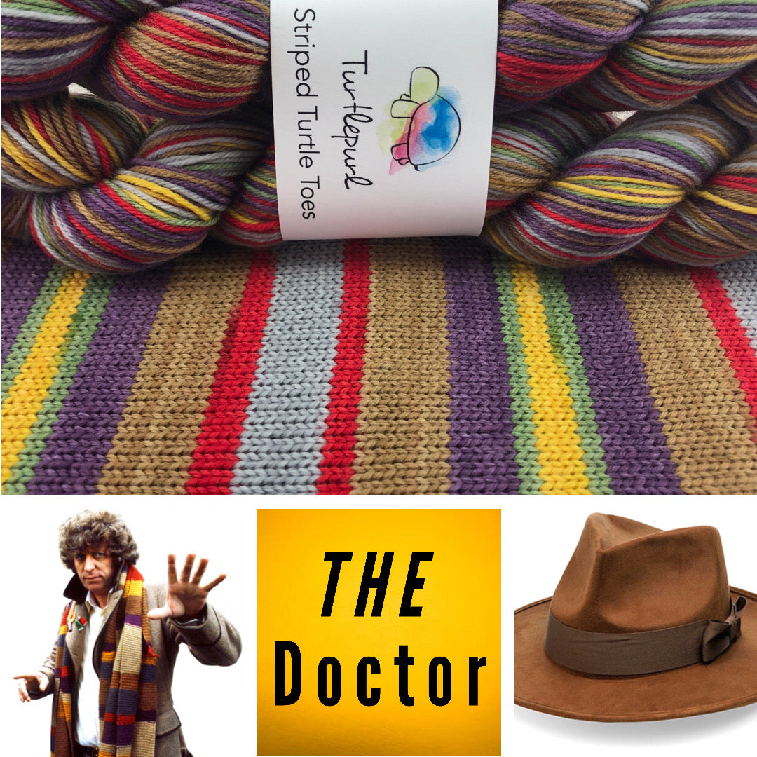 The Doctor self-striping sock yarn