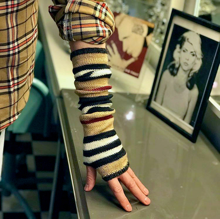 Trench self-striping sock yarn