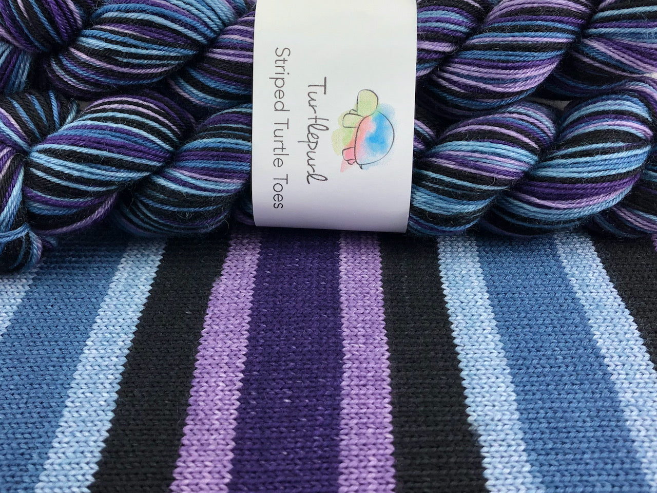 Twilight self-striping sock yarn