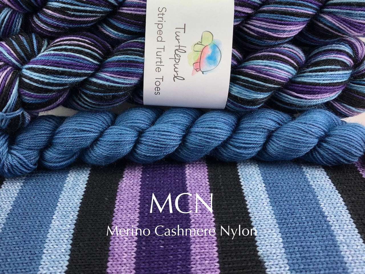 Twilight self-striping sock yarn