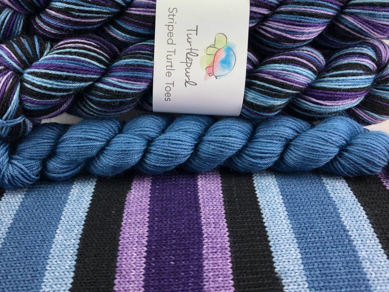 Twilight self-striping sock yarn