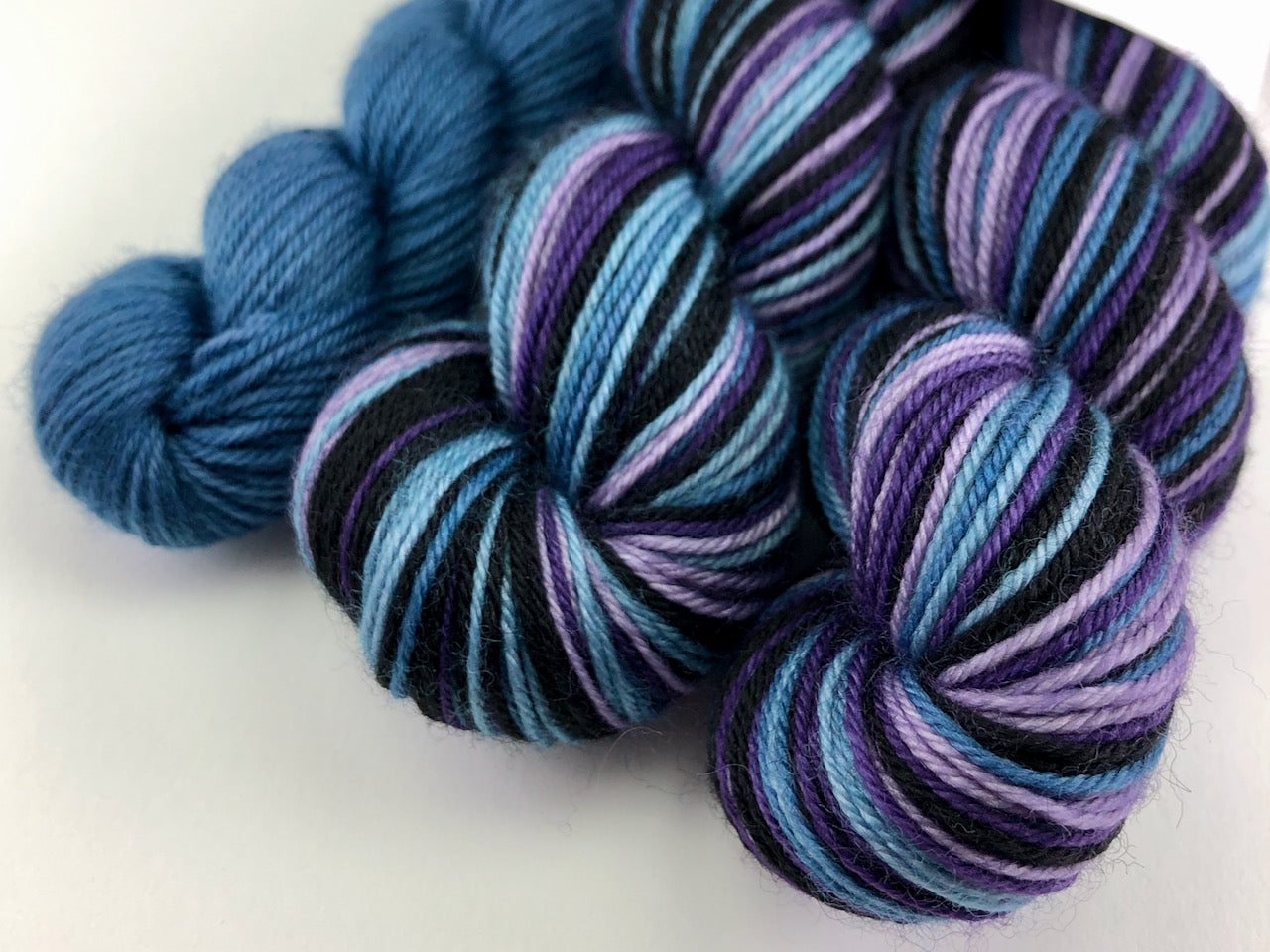 Twilight self-striping sock yarn