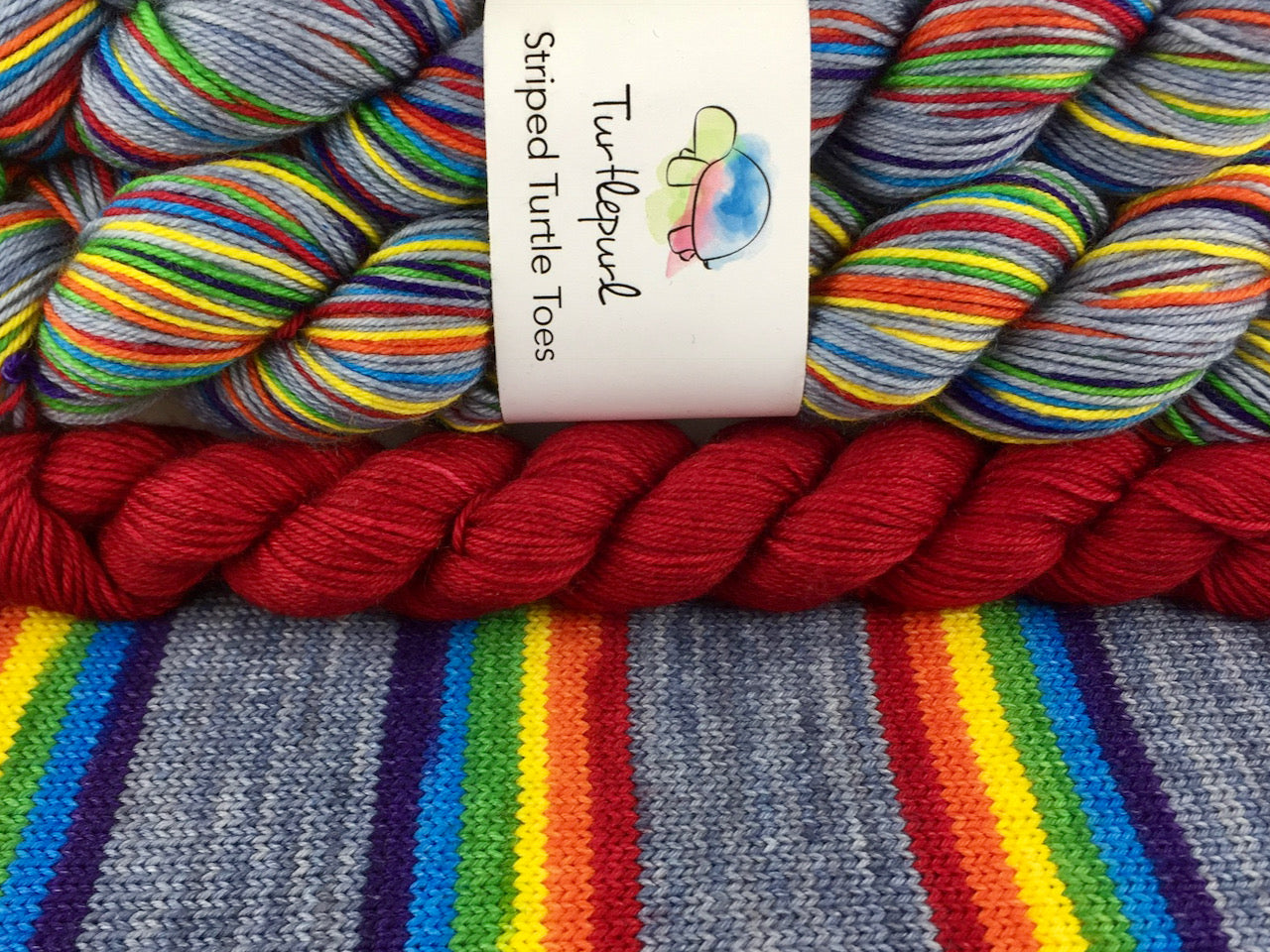 What does it mean self-striping sock yarn