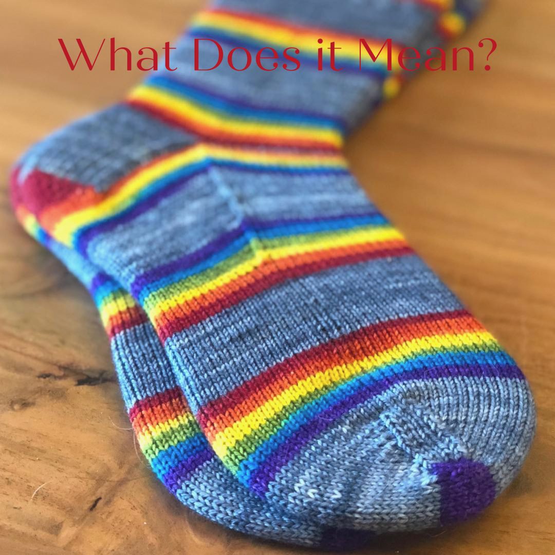 What does it mean self-striping sock yarn