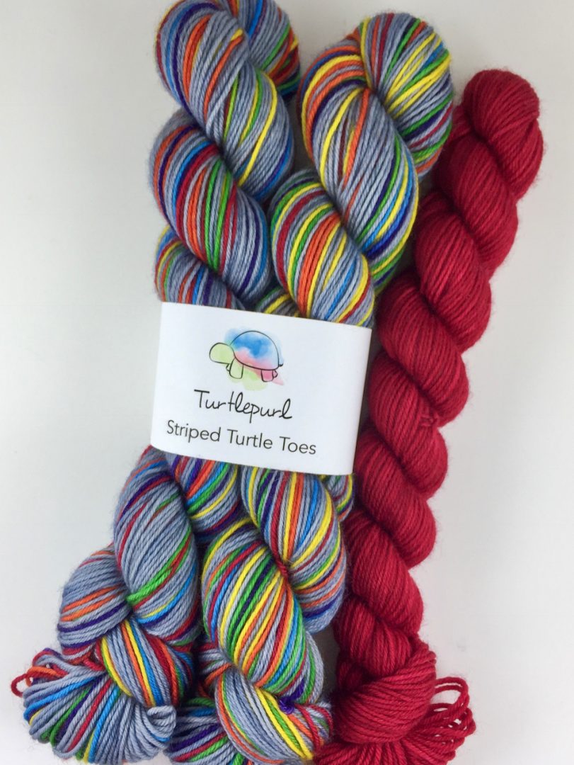 What does it mean self-striping sock yarn