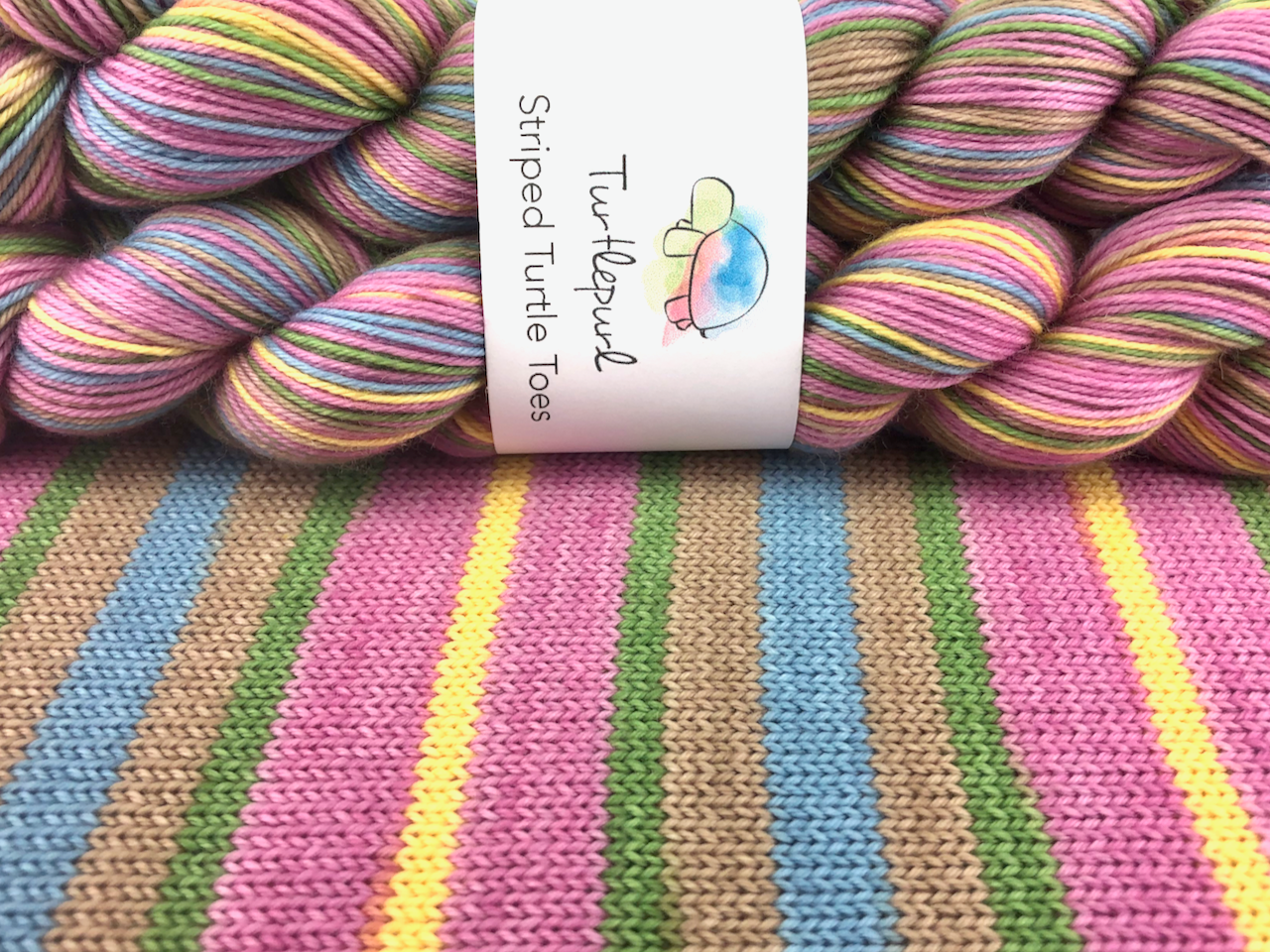 Wild rose self-striping sock yarn