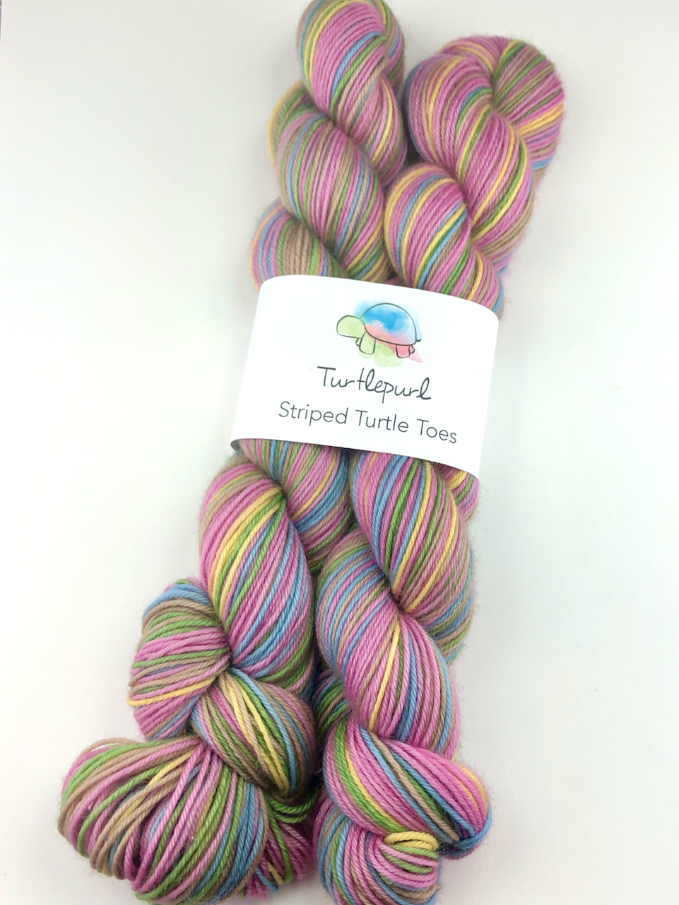 Wild rose self-striping sock yarn
