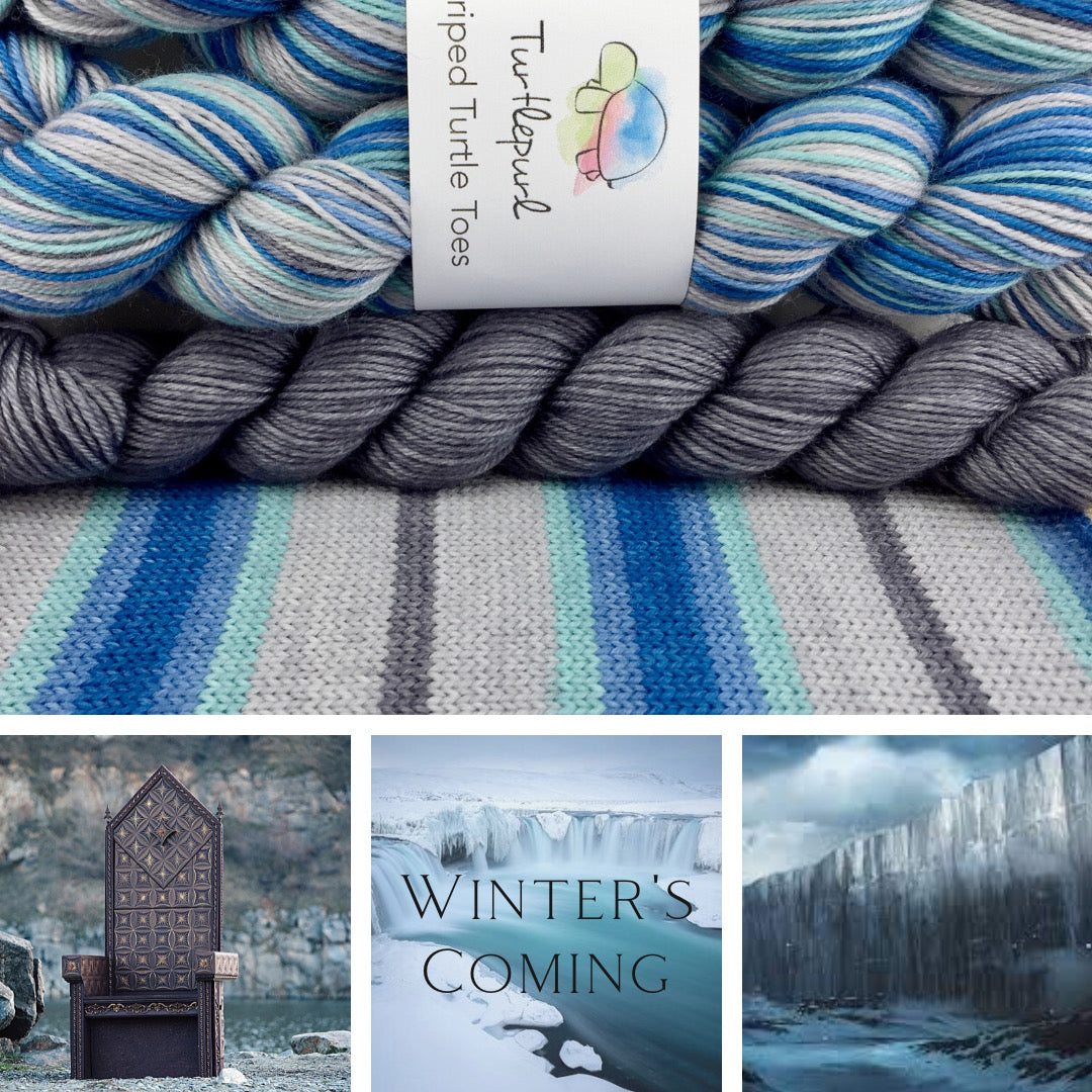Winter's coming self-striping sock yarn