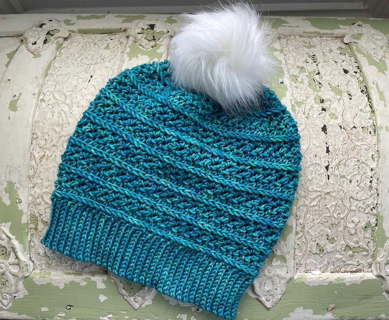 Worsted self-striping sock yarn