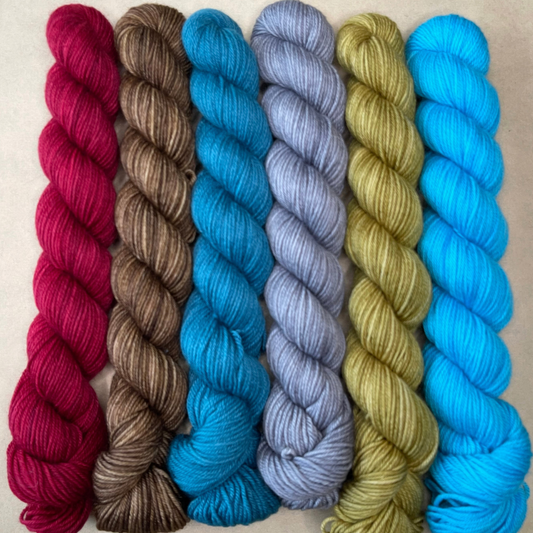 Heel and Toe Skeins Bundle #10 - Merino Sock Yarn