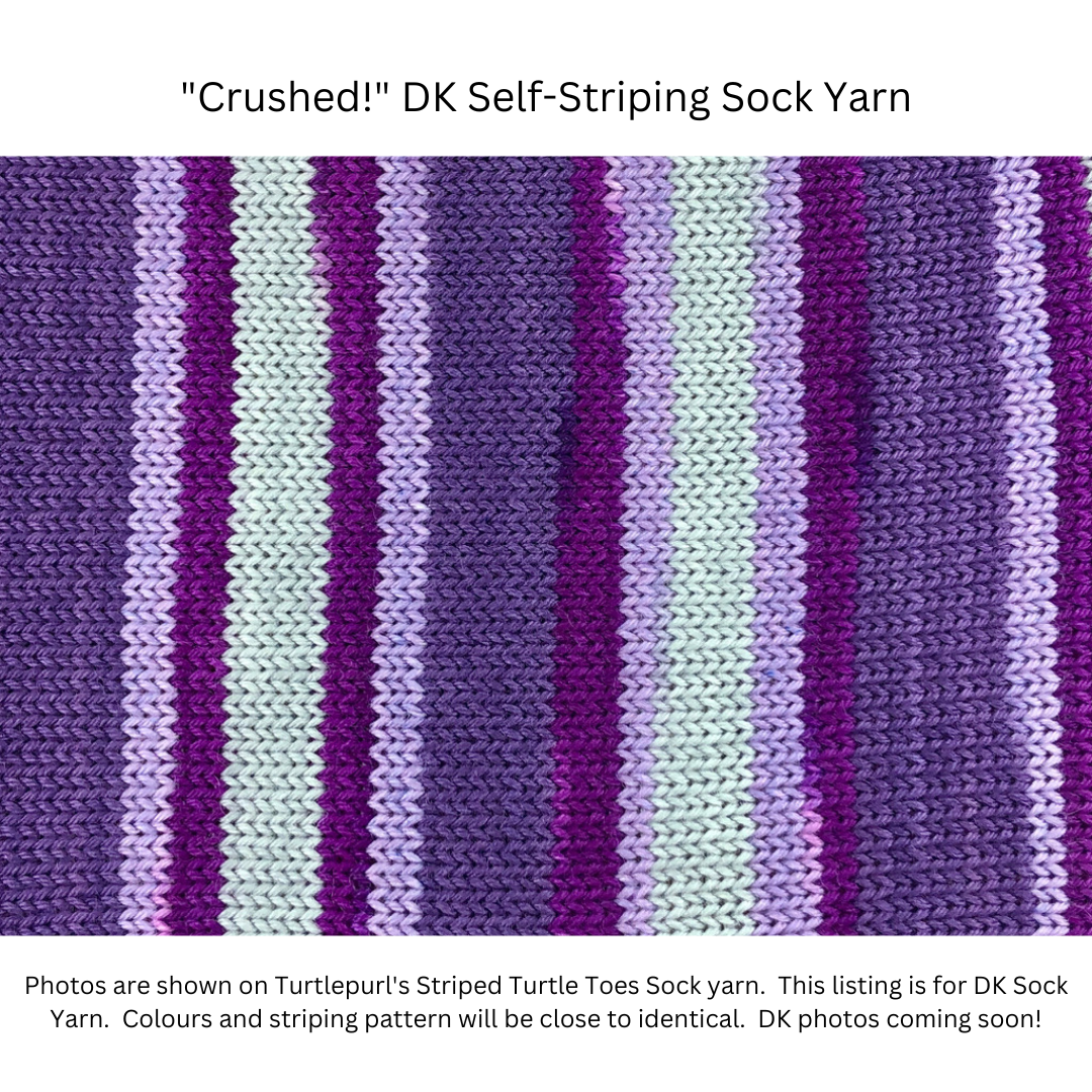 Crushed! With Heel and Toe - Merino DK Sock Yarn