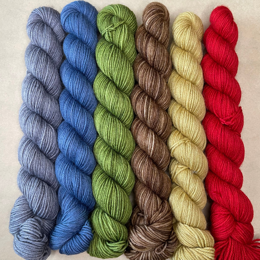 Heel and Toe Skeins Bundle #12 - Merino Sock Yarn