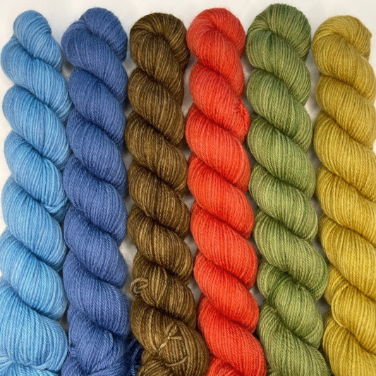 Heel and Toe Skeins Bundle #14 - Merino Sock Yarn