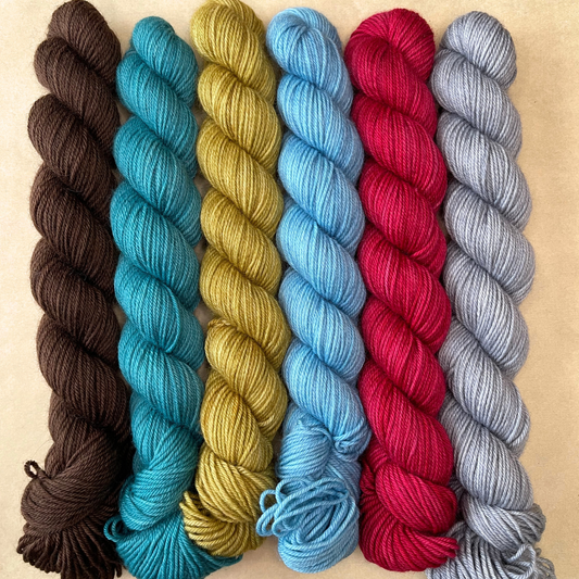 Heel and Toe Skeins Bundle #14 - Merino Sock Yarn