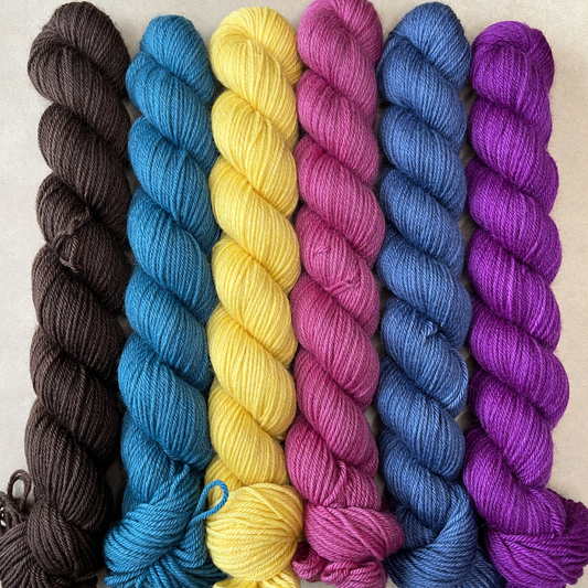 Heel and Toe Skeins Bundle #15 - Merino Sock Yarn