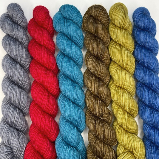 Heel and Toe Skeins Bundle #19 - Merino Sock Yarn