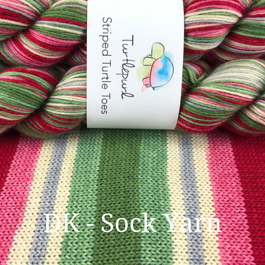 Sugar Plum Waltz - Merino DK Sock Yarn - Ship by October 30th