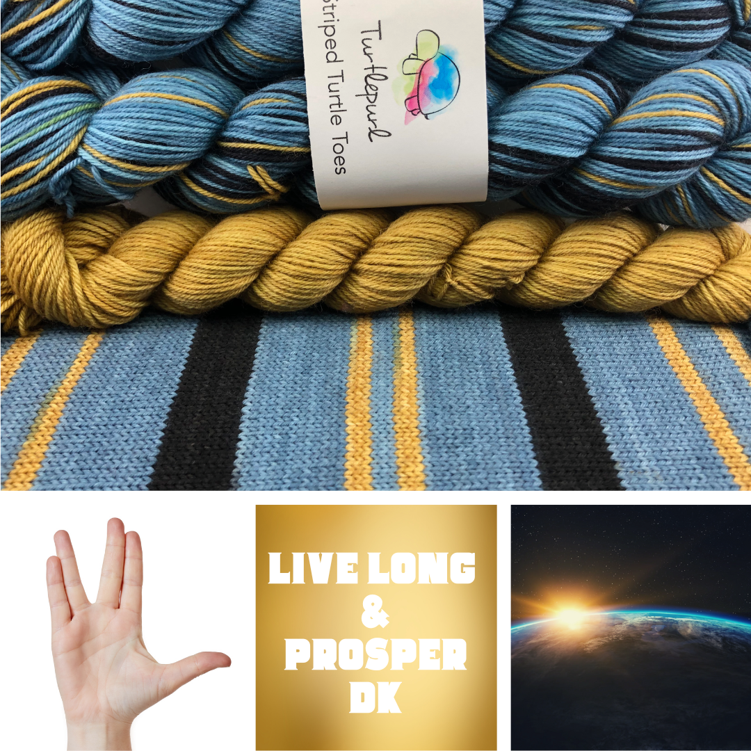 Live Long and Prosper With Heel and Toe - Merino DK Sock Yarn