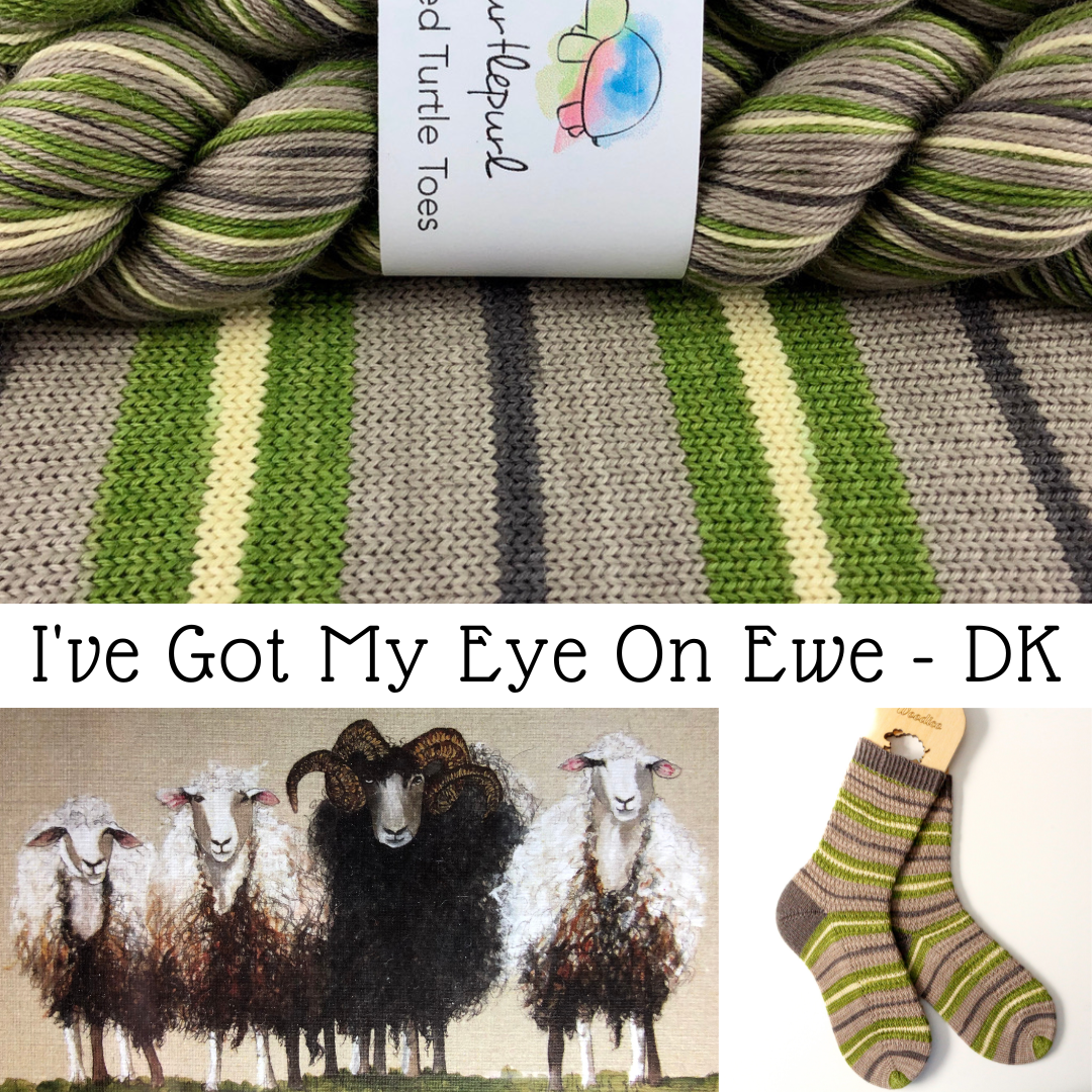 I've Got My Eye On Ewe - Merino DK Sock Yarn