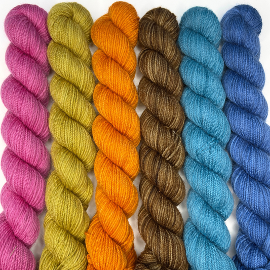 Heel and Toe Skeins Bundle #23 - Merino Sock Yarn