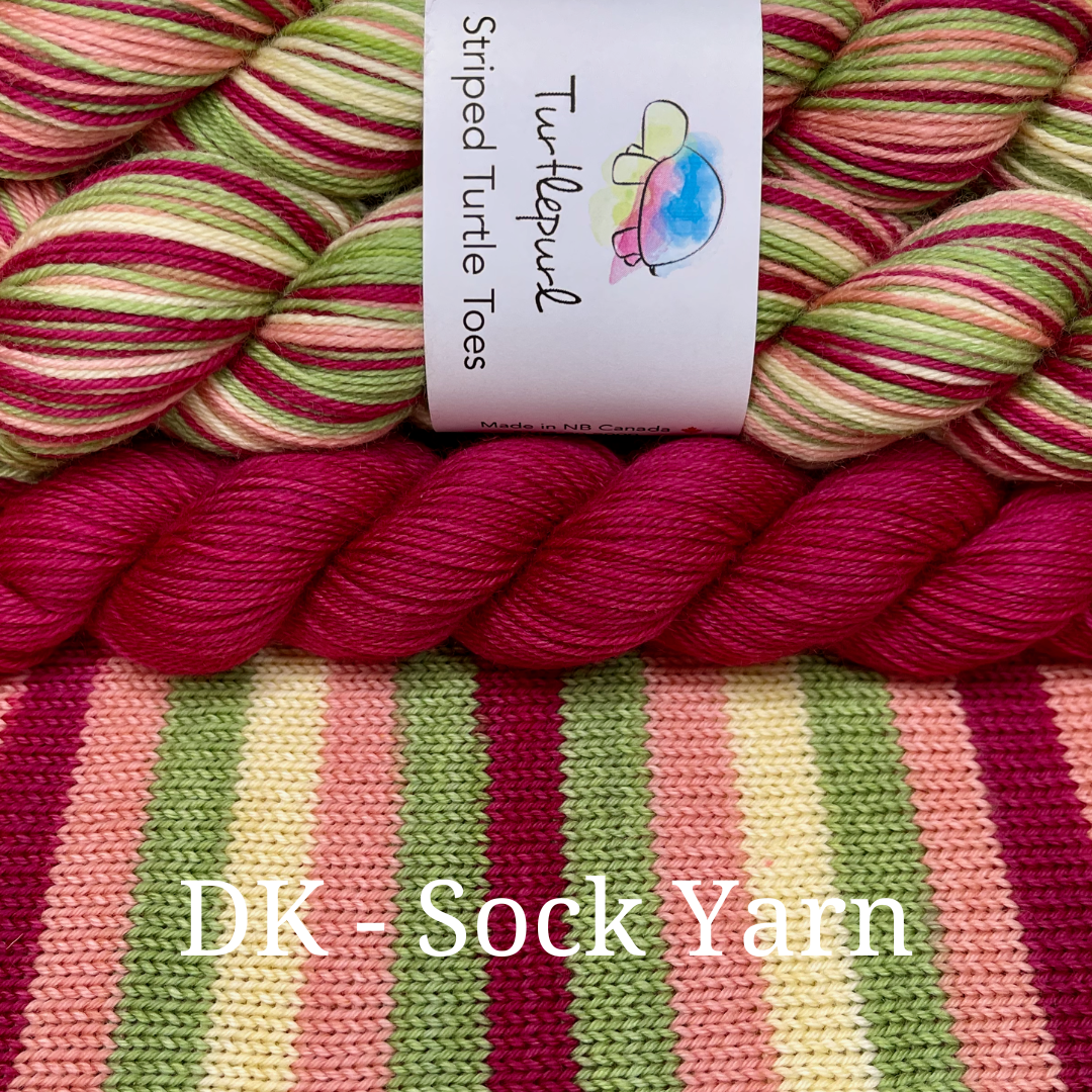 The Vineyard With Heel and Toe - Merino DK Sock Yarn - Ship by August 7th