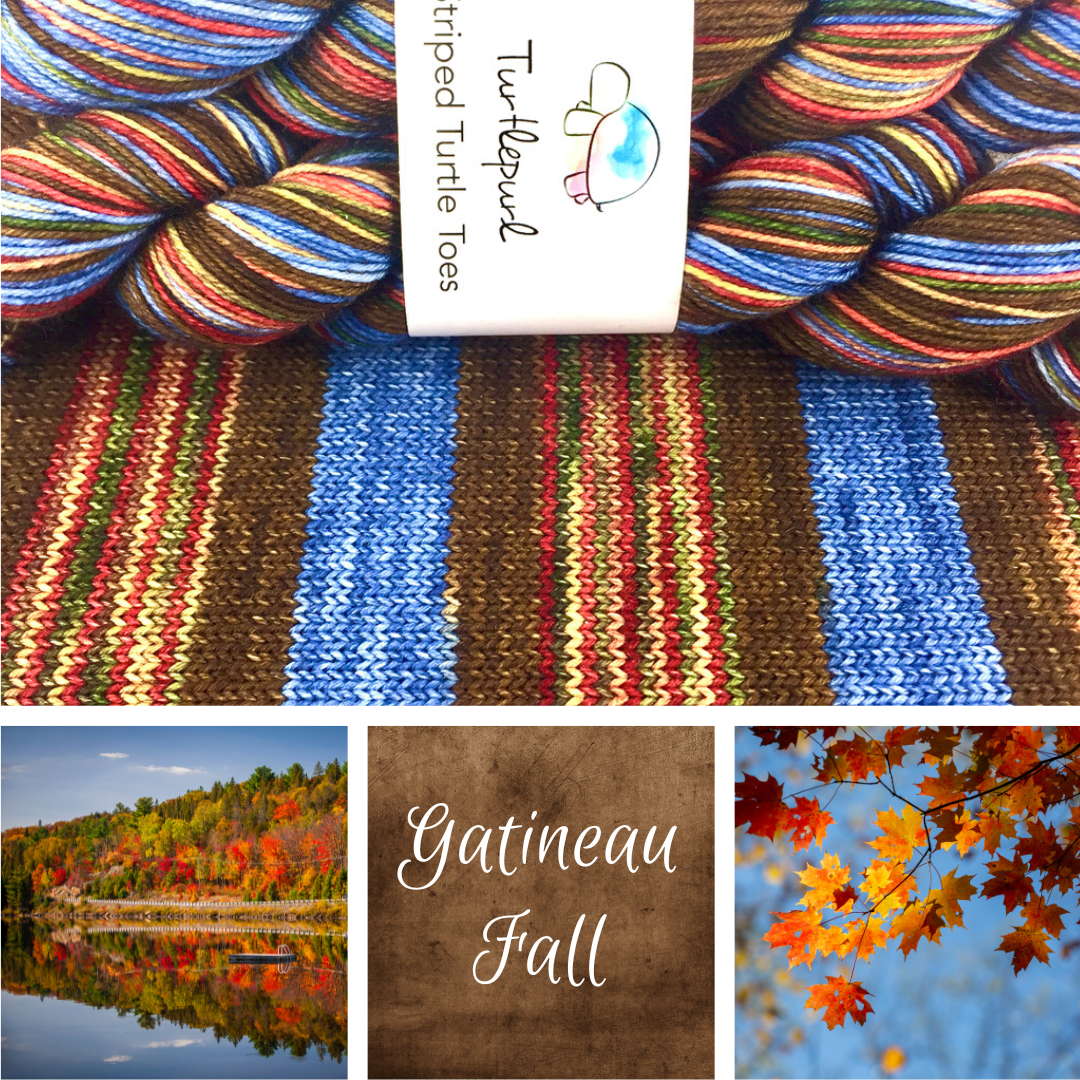 Gatineau Fall - Merino Sock Yarn - Ship by Sept 2nd