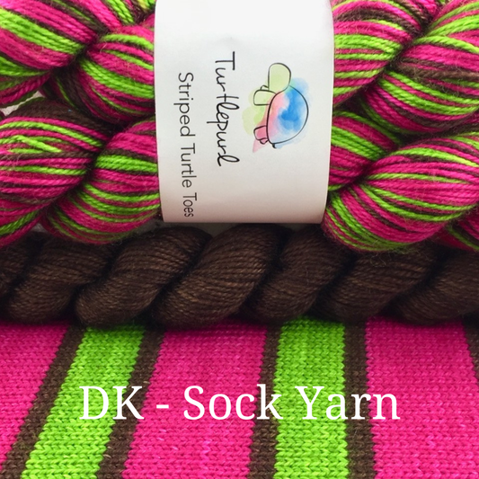 POW! With Heel and Toe - Merino DK Sock Yarn