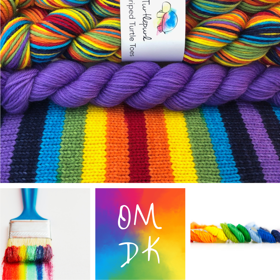 OM With Heel and Toe - Merino DK Sock Yarn