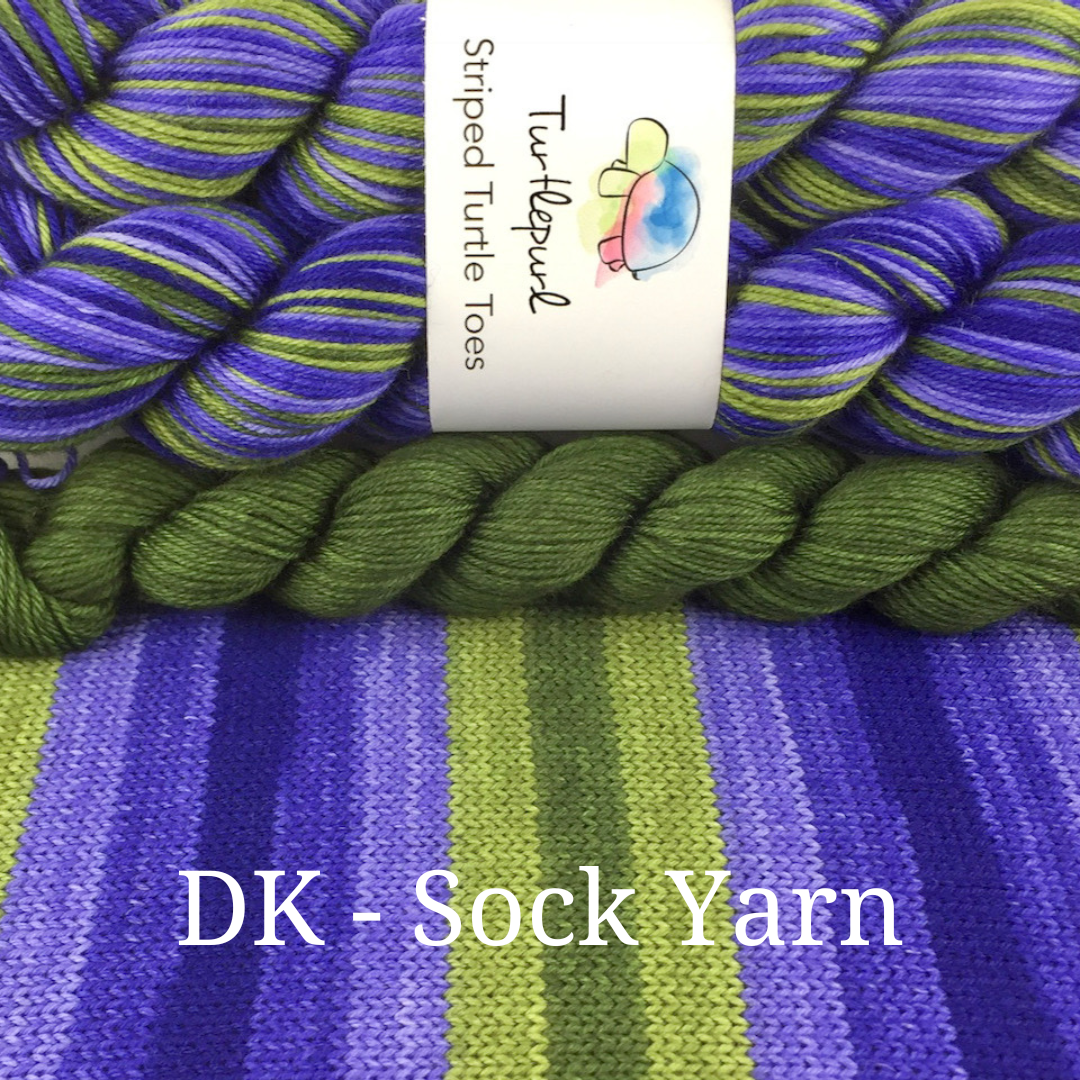 Iris With Heel and Toe - Merino DK Sock Yarn