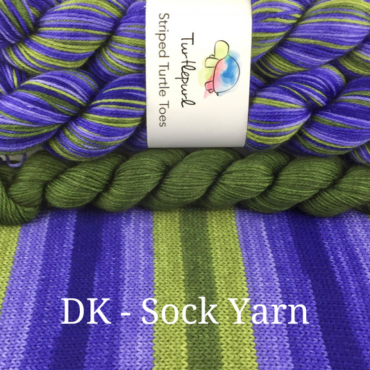 Iris With Heel and Toe - Merino DK Sock Yarn