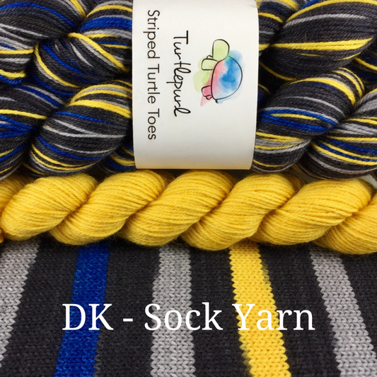 Beekeeper With Heel and Toe - Merino DK Sock Yarn - Ship by April 8th