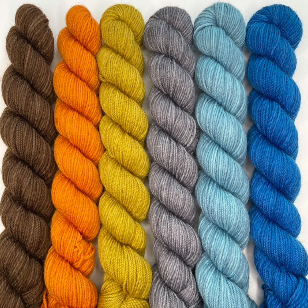 Heel and Toe Skeins Bundle #2 - Merino Sock Yarn