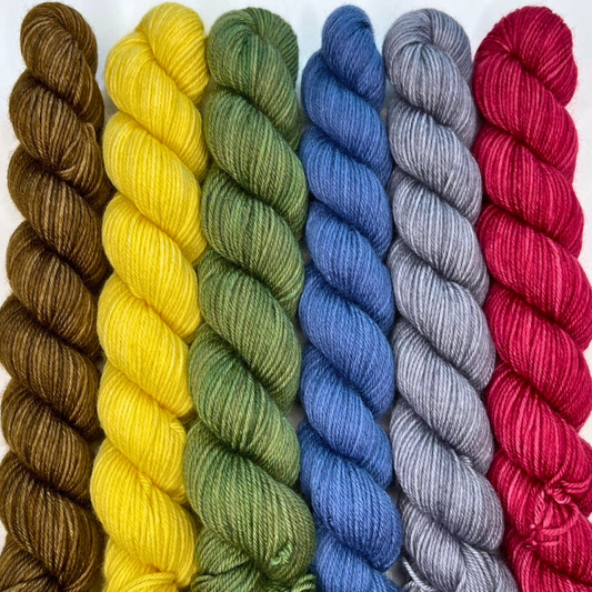 Heel and Toe Skeins Bundle #3 - Merino Sock Yarn