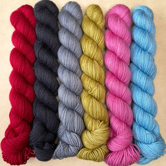 Heel and Toe Skeins Bundle #5 - Merino Sock Yarn