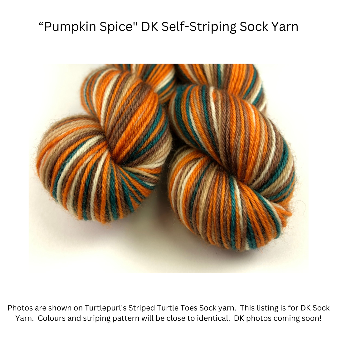 Pumpkin Spice - Merino DK Sock Yarn