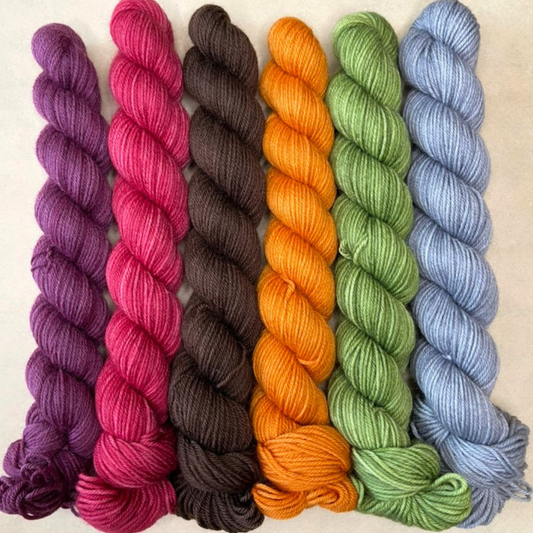 Heel and Toe Skeins Bundle #6 - Merino Sock Yarn