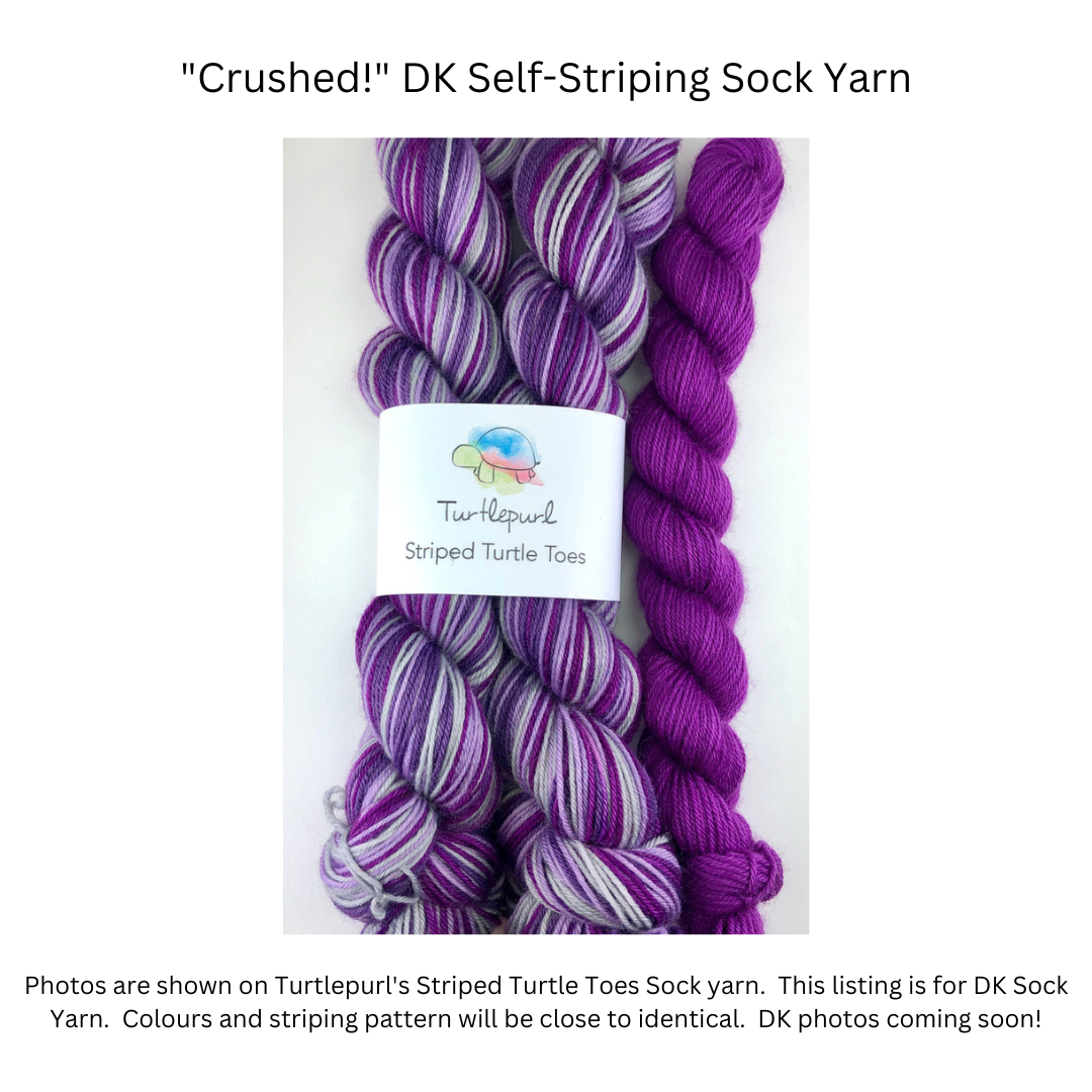 Crushed! With Heel and Toe - Merino DK Sock Yarn